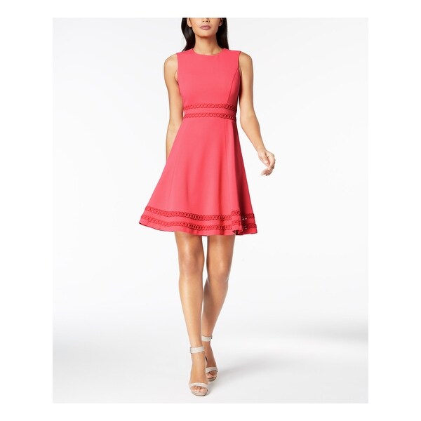 calvin klein pink sleeveless dress