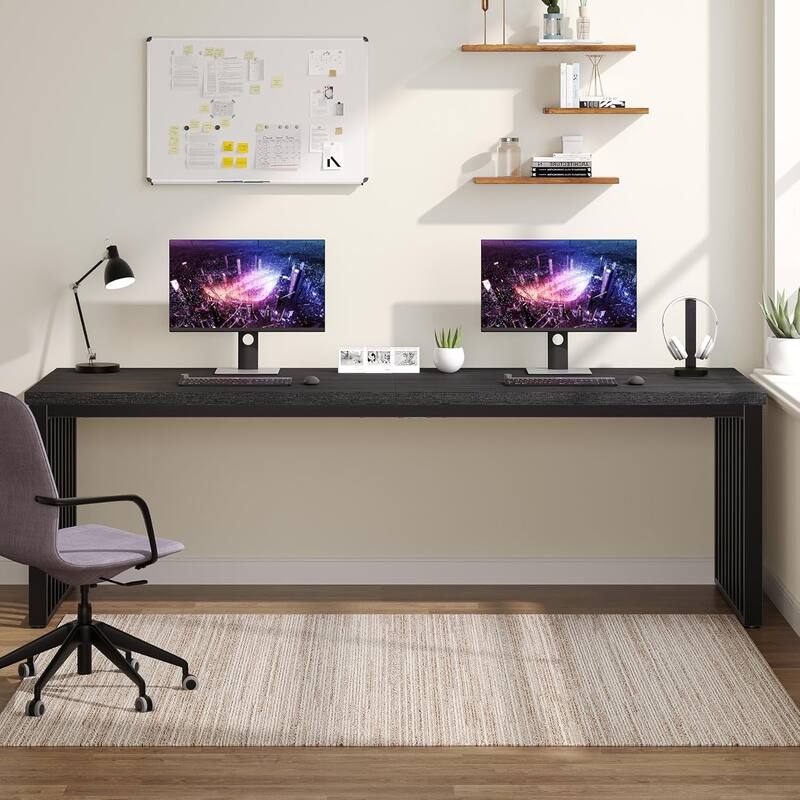 78.74" Extra Long 2-Person Computer Desk, Double Workstation Study Table for Home Office