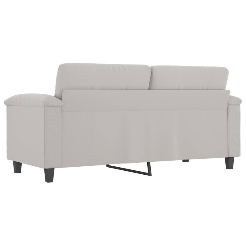vidaXL Sofa Chair Living Room Upholstered Chair with Armrest Microfiber Fabric