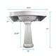 White China Pedestal Sink Overflow with 8
