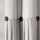 Lush Decor Two-tone Linen Button Shower Curtain