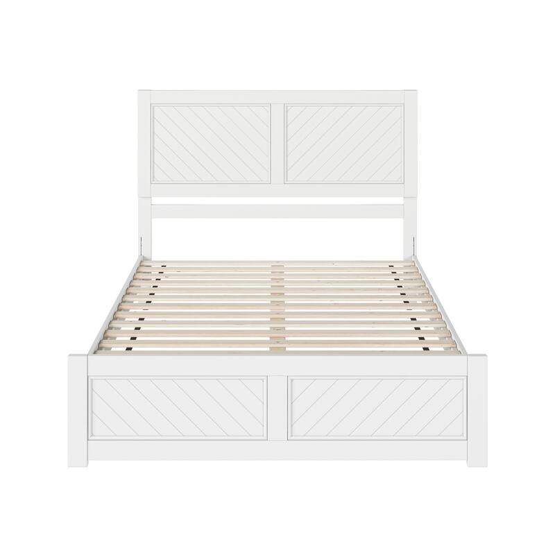 Berkshire Queen Low Profile Platform Bed with Matching Footboard
