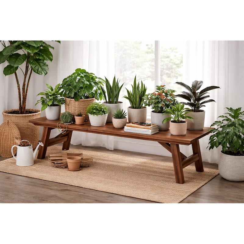 Rasmus Indoor Coffee Plant Stand Table