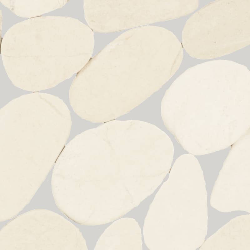 Daltile Pebble Oasis Natural Stone Flat Pebble Mosaic 12" x 12" (11 PC per Carton) (10.78 SQFT per Carton)
