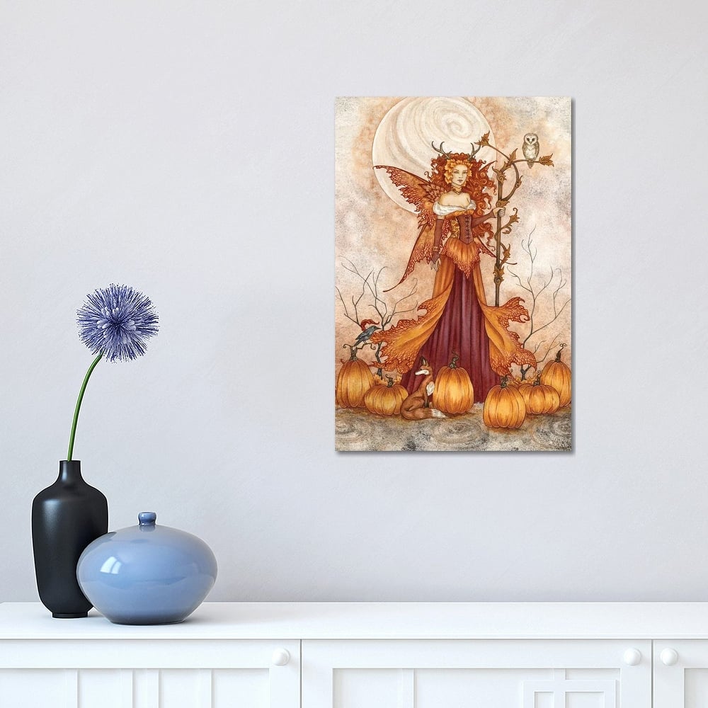 iCanvas "Pumpkin Queen" by Amy Brown Canvas Print