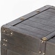 preview thumbnail 8 of 7, Brown Large Wooden Storage Trunk with Lockable Latch