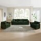 preview thumbnail 88 of 162, Cloud Chenille Upholstered Modular Sectional Sofa with DIY Combination Design Green 3-Seater Sofa+Accent Chairs*2