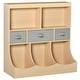 preview thumbnail 1 of 13, Children Display Bookshelf with Drawers for Toys, Clothes, Books Natural