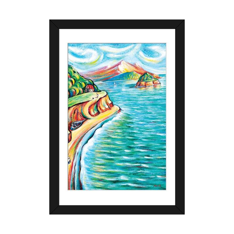 iCanvas "Life On The Islands" by Novik - Black - 32x24x1