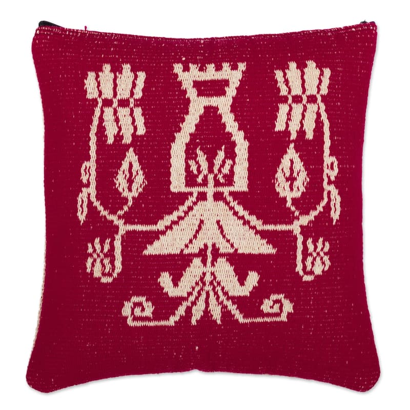 Novica Handmade Cajamarca Nature Reversible Cushion Cover (18")