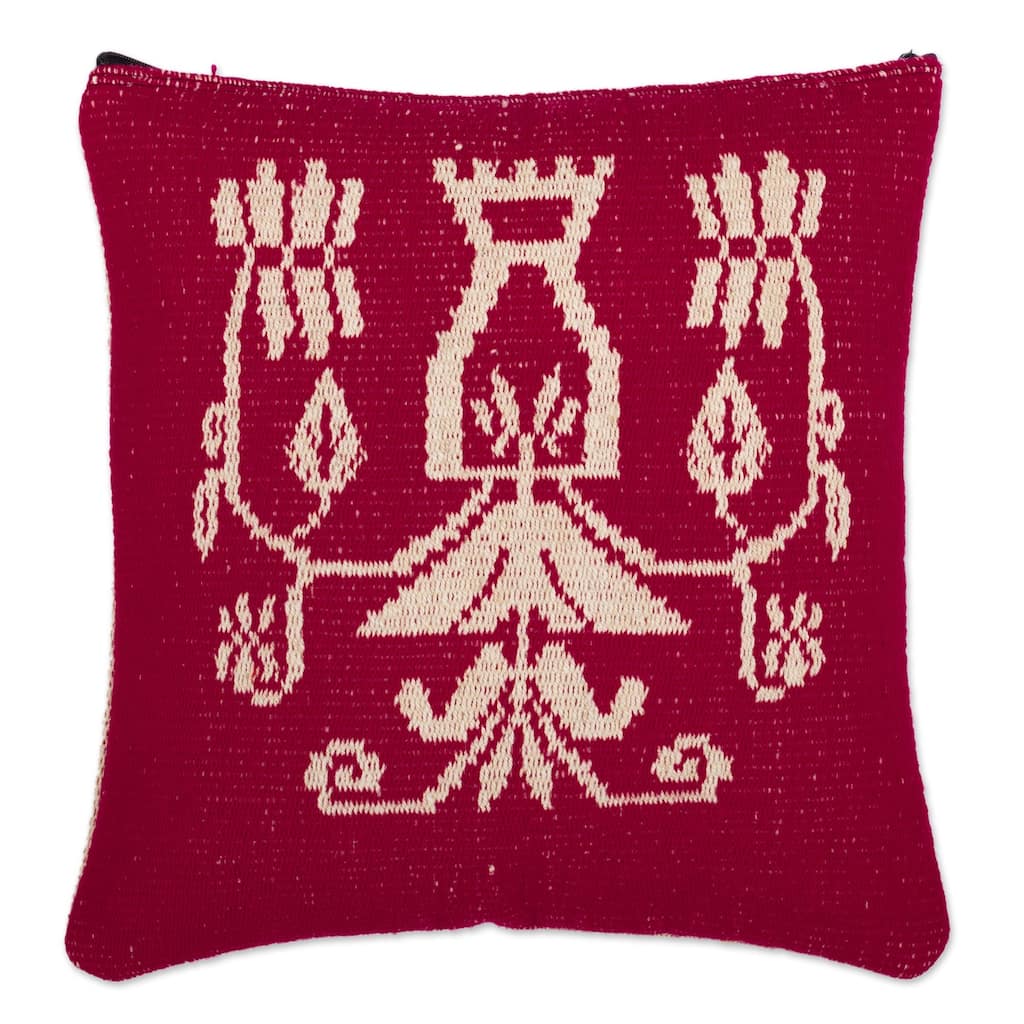 Novica Handmade Cajamarca Nature Reversible Cushion Cover (18")