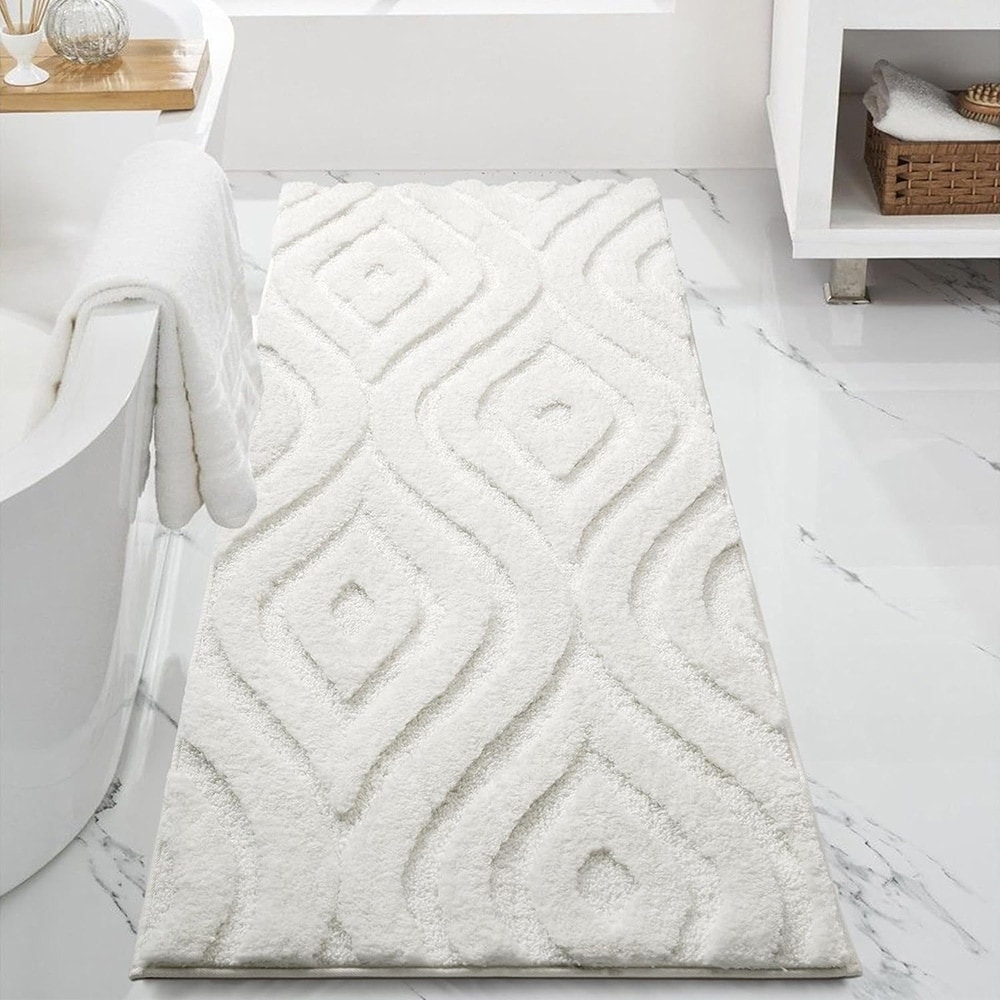 Bathroom Rugs 24x60 Long Bathroom Rug,White - Bed Bath & Beyond