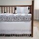 preview thumbnail 3 of 10, Rizzy Home Rowan Tassle Striped Crib Skirt - 26" X 51"