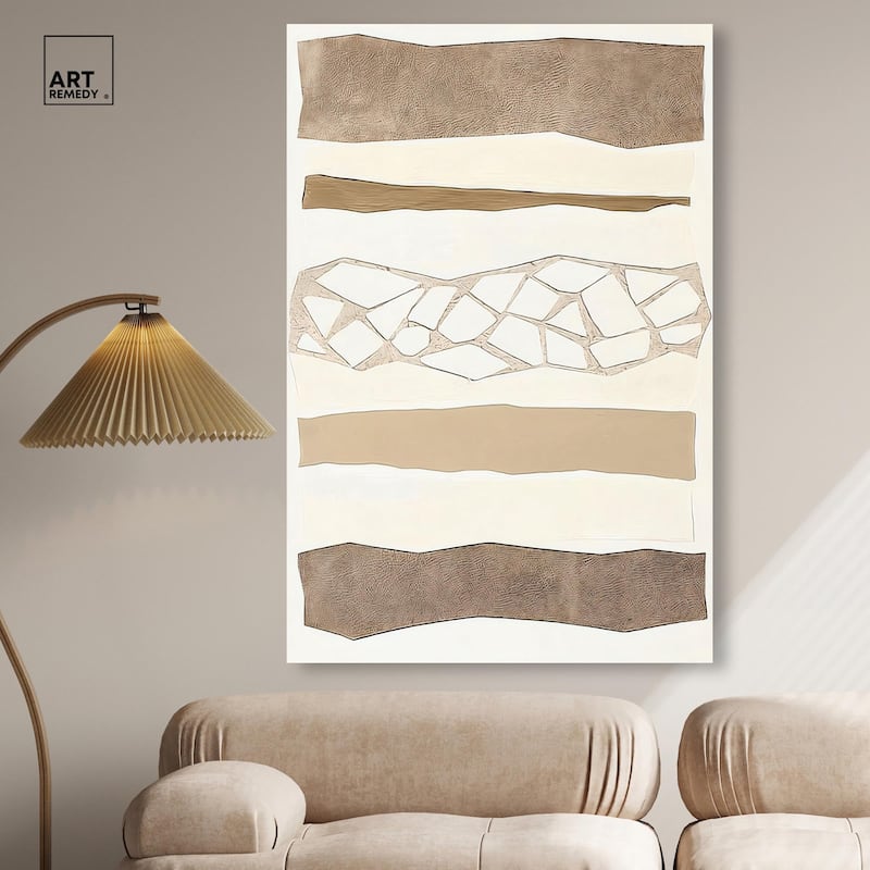 Relief Rifts I Canvas by Art Remedy, Gallery Wrapped