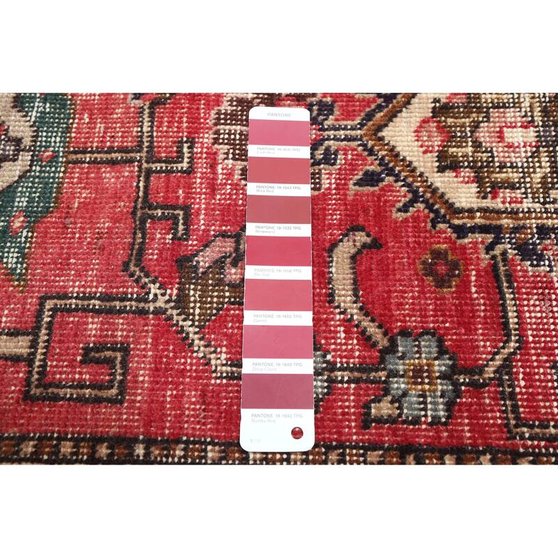 ECARPETGALLERY Hand-knotted Antalya Vintage Red Wool Rug - 9'7 x 12'8