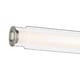 preview thumbnail 6 of 8, Kichler Lighting Laurene 26.5" Linear Bath Bar Medium LED with Clear Glass in Brushed Nickel