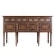 preview thumbnail 4 of 7, Manali 60 in. W Rectangular Mother of Pearl and Wood 4 Drawer 2 Door Console Table
