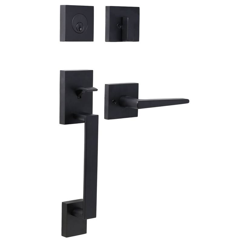 Weslock 2880-BROOKSIDE-PHILTOWER-ENTRY Brookside Single Cylinder Thumb - Matte Black