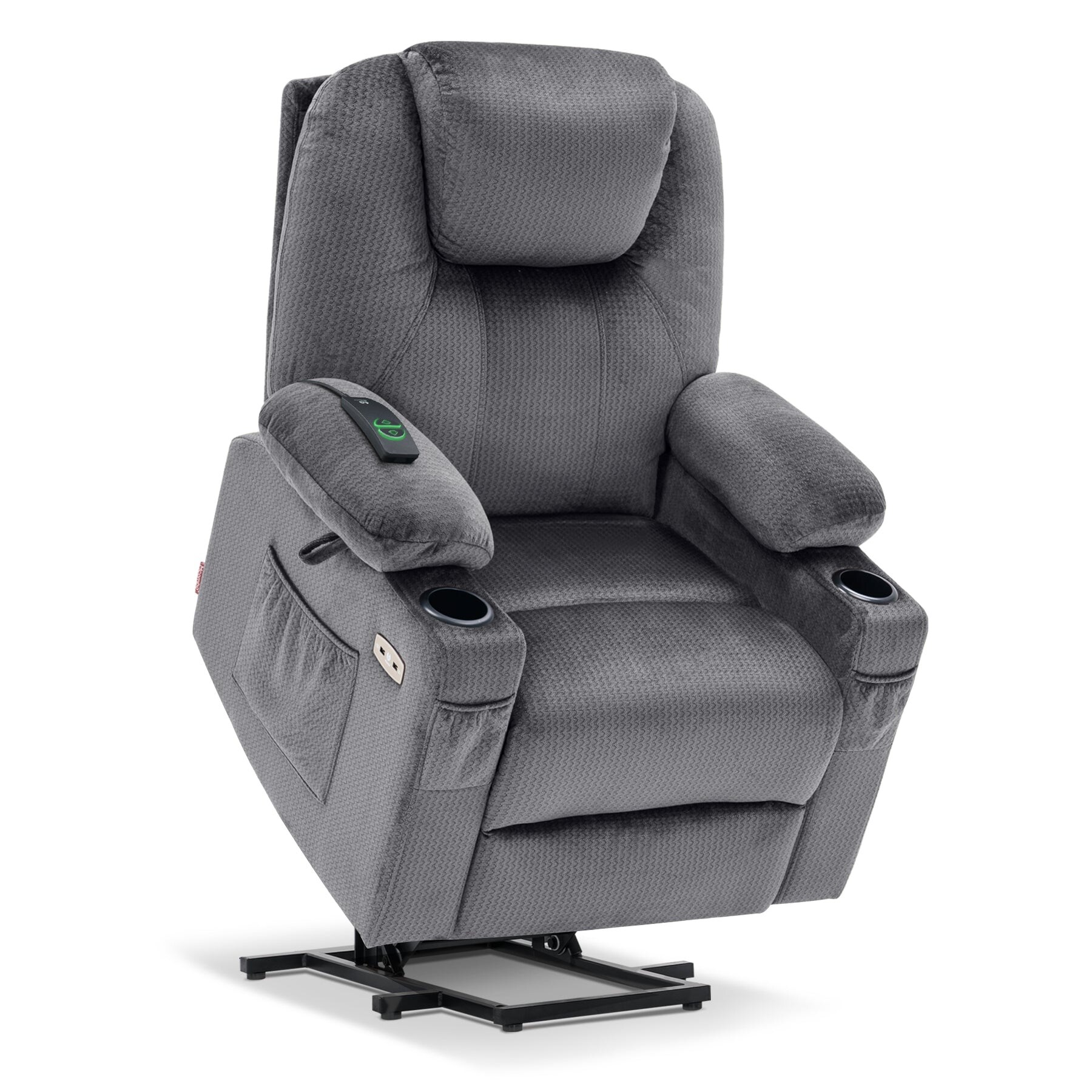 Big and tall recliner with heat and massage on sale