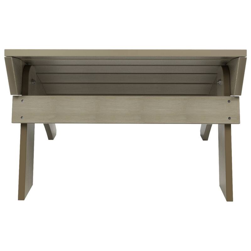 Vineyard HIPS Outdoor Eco-Friendly All Weather Adirondack Chair Ottoman