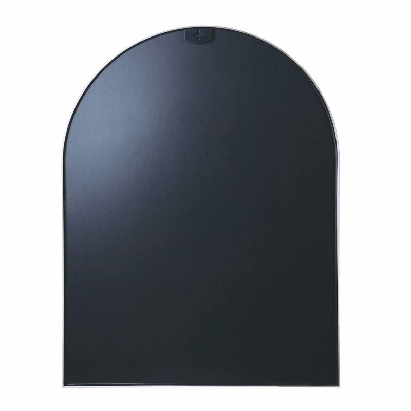 30x40 Inch Metal Framed Arched Bathroom Mirror for Wall