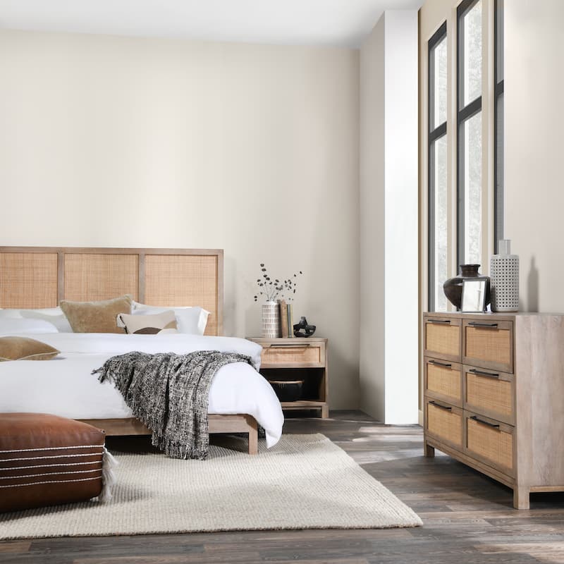 Classic Home Jensen Nightstand in Light Brown