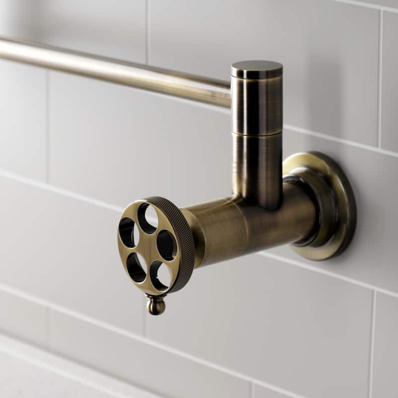 Wendell Two-Handle 1-Hole Wall Mount Pot Filler Faucet