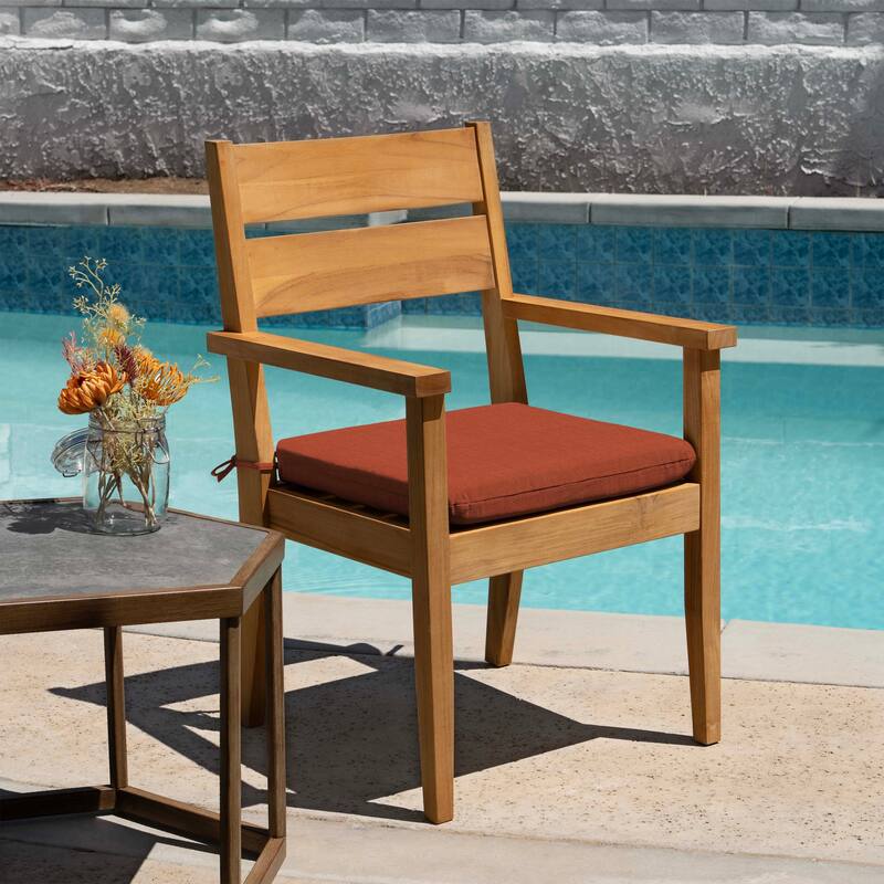 Outdoor Universal Seat Cushion (2-Pack) - 18" wide x 17.5" deep x 2.5" thick
