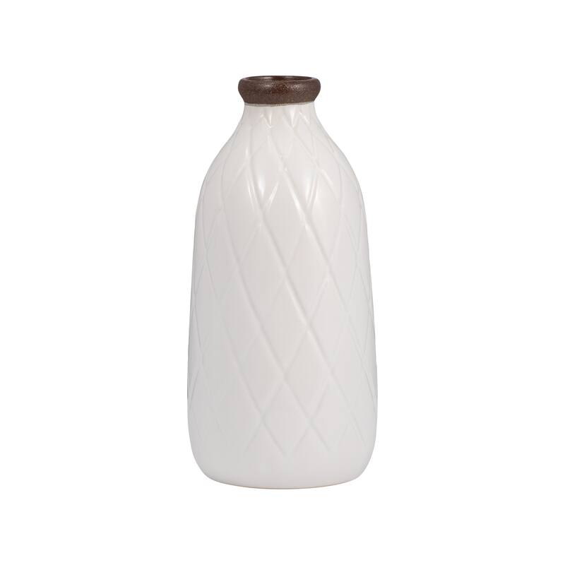 Sagebrook Home Neutral Ceramic Vase