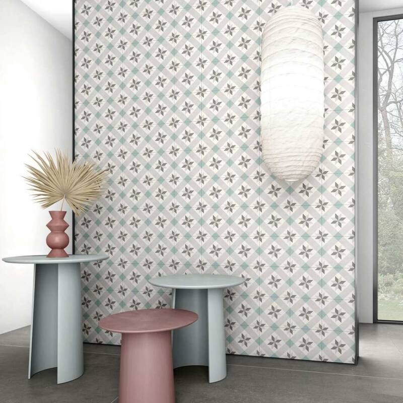 The Tile Life Moon Star 9x9 Pearl Grey Porcelain Floor & Wall Tile