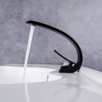 Modland Single Handle Bathroom Sink Faucet Single Hole, Black/Gold/Nickel
