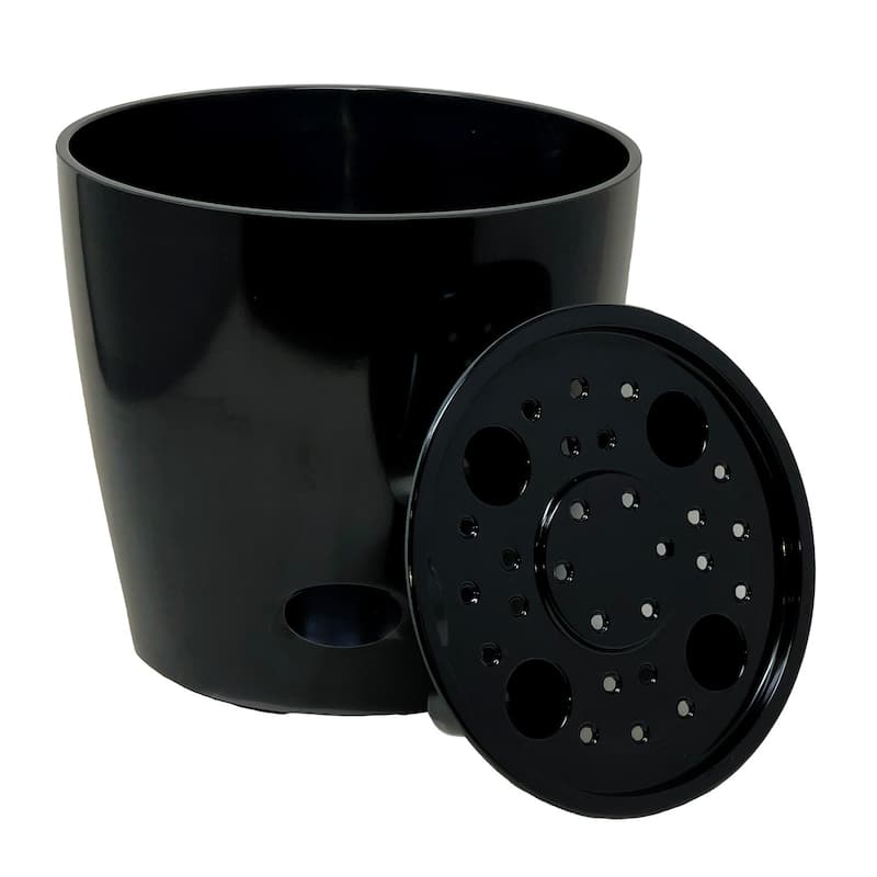 Bamboo Blooms Self-Watering Plant Pot Set of 2,10" Round - 10" Round