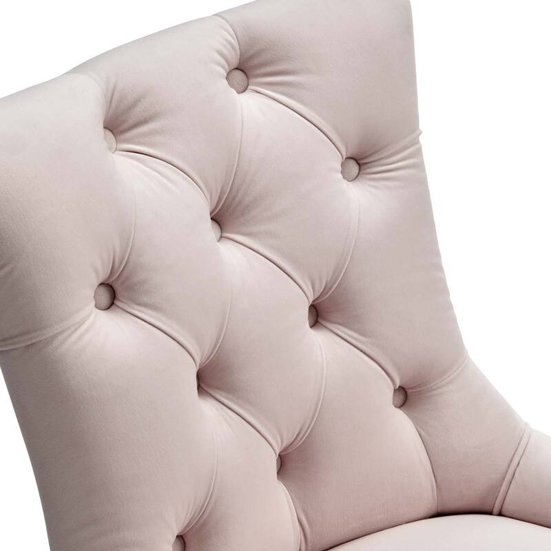 Silver Orchid Kornman Velvet Dining Side Chairs (Set of 2)