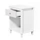 preview thumbnail 18 of 18, Wooden Kids Nightstand with One Drawer and One Shelf