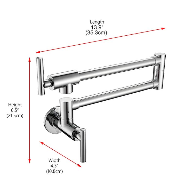 Indigo Home Wall Mounted Pot Filler