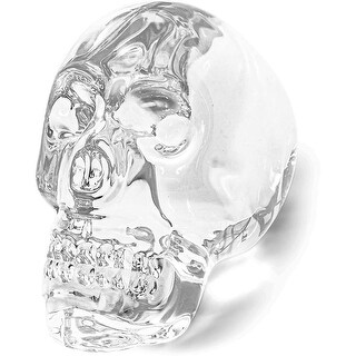 Juvale Crystal Skull, Glass Home Decor (2 x 3.4 x 3.4 in)