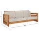 preview thumbnail 4 of 12, SAFAVIEH Couture Outdoor Patio Furniture Guadeloupe 3-Seat Patio Sofa - Modern Slatted Frame Design with Cushions