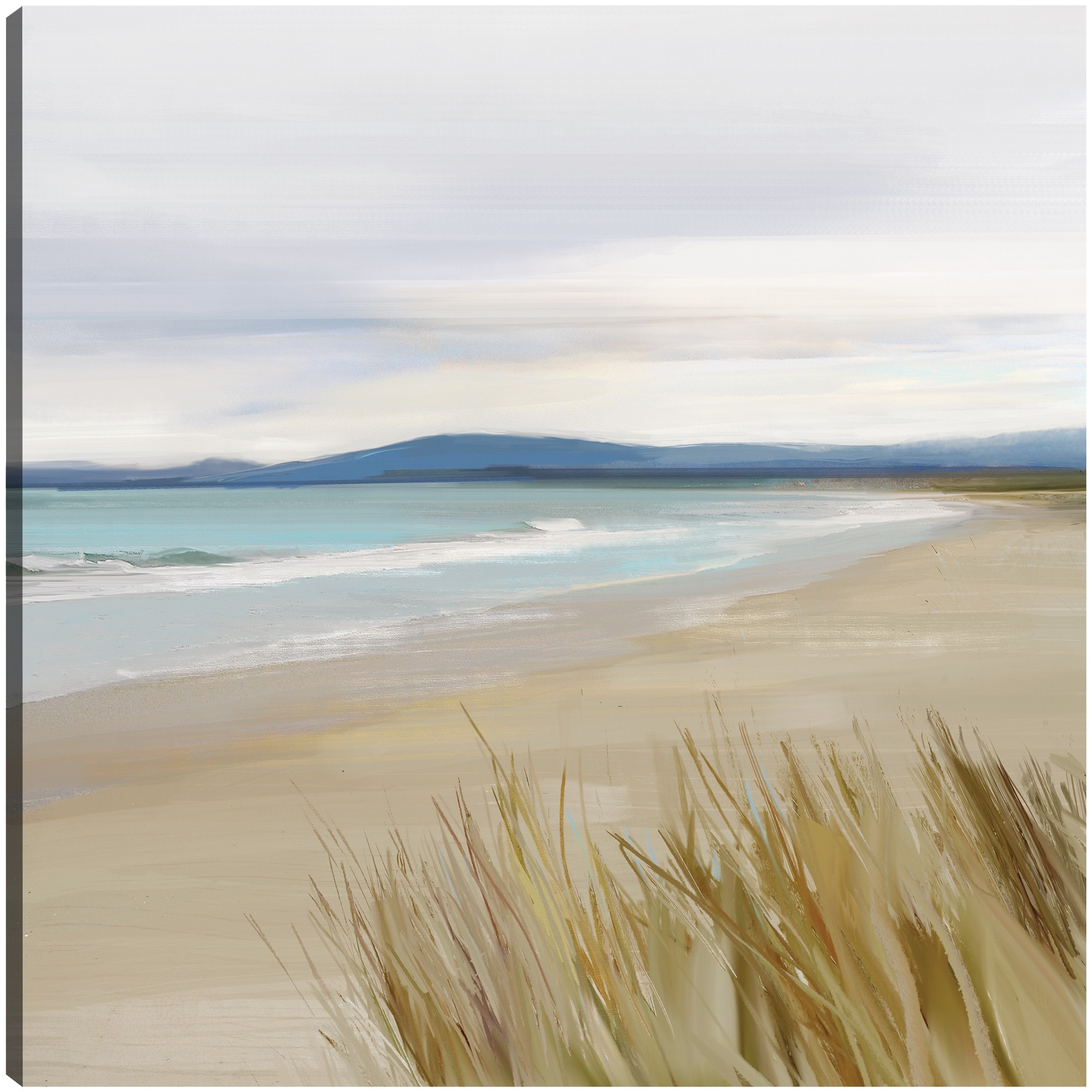 Layered Seaside By Studio Arts Canvas Art Print
