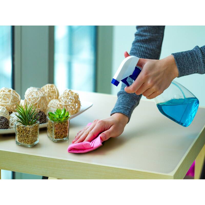 Desktex® Pack of 4 Anti-Microbial Vinyl Rectangular Desk Mats - 12" x 18" - 12"x18"