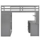preview thumbnail 11 of 16, Muti-functional Twin size Loft Bed with Drawers,Desk,and Wardrobe,Solid Construction