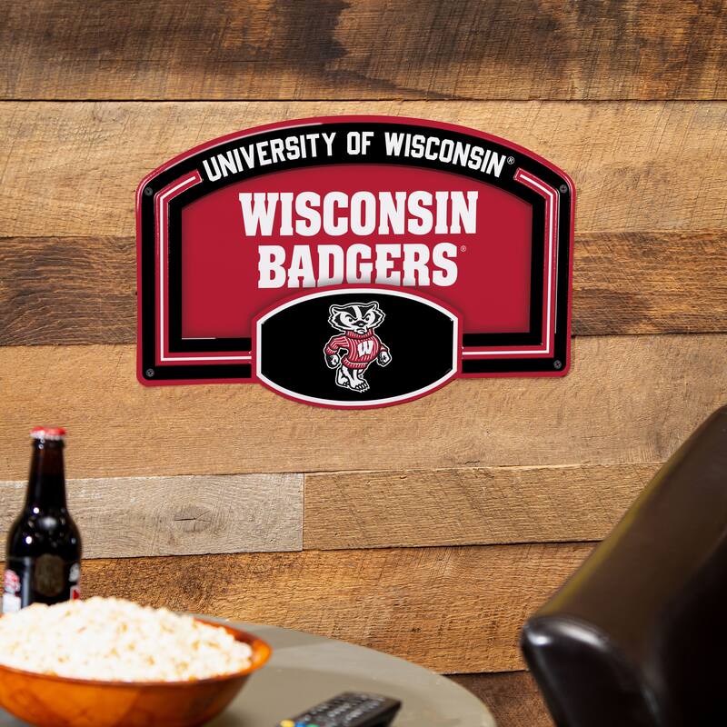 University of Wisconsin-Madison Embossed Steel Wall Sign, 11" x 17"