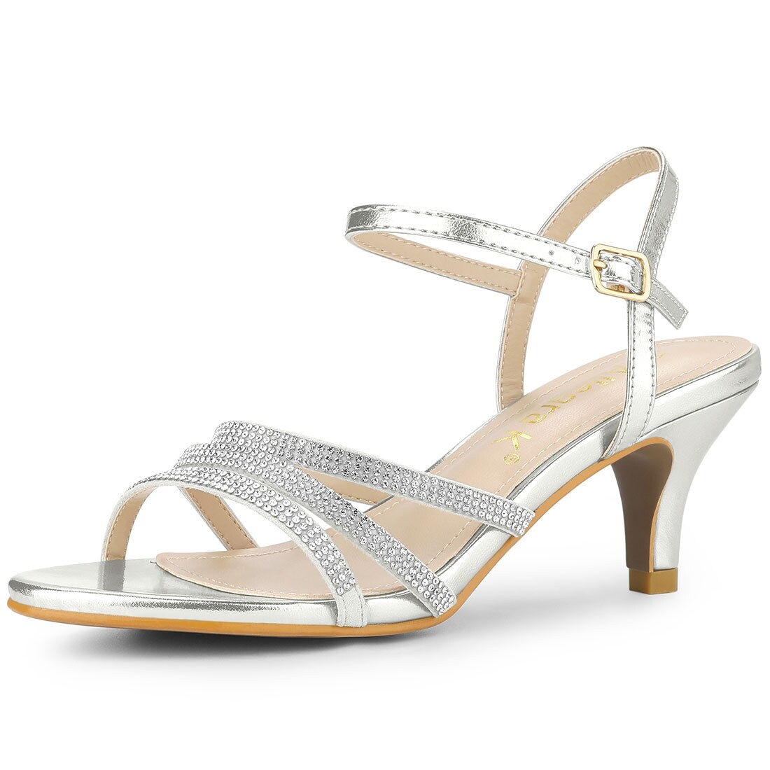 ankle strap kitten heel shoes
