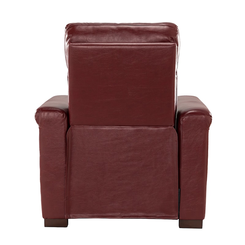 Alicia 34.65" Wide Contemporary Classic Genuine Leather Power Recliner With USB Port, Set of 2
