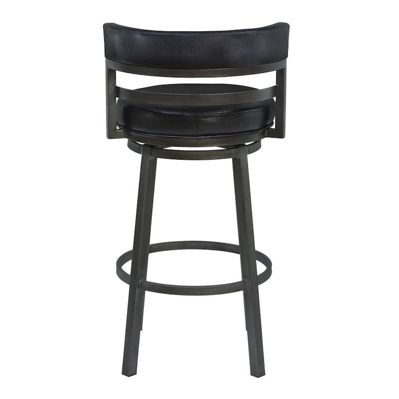Madrid Upholstered Bar or Counter Height Swivel Barstool