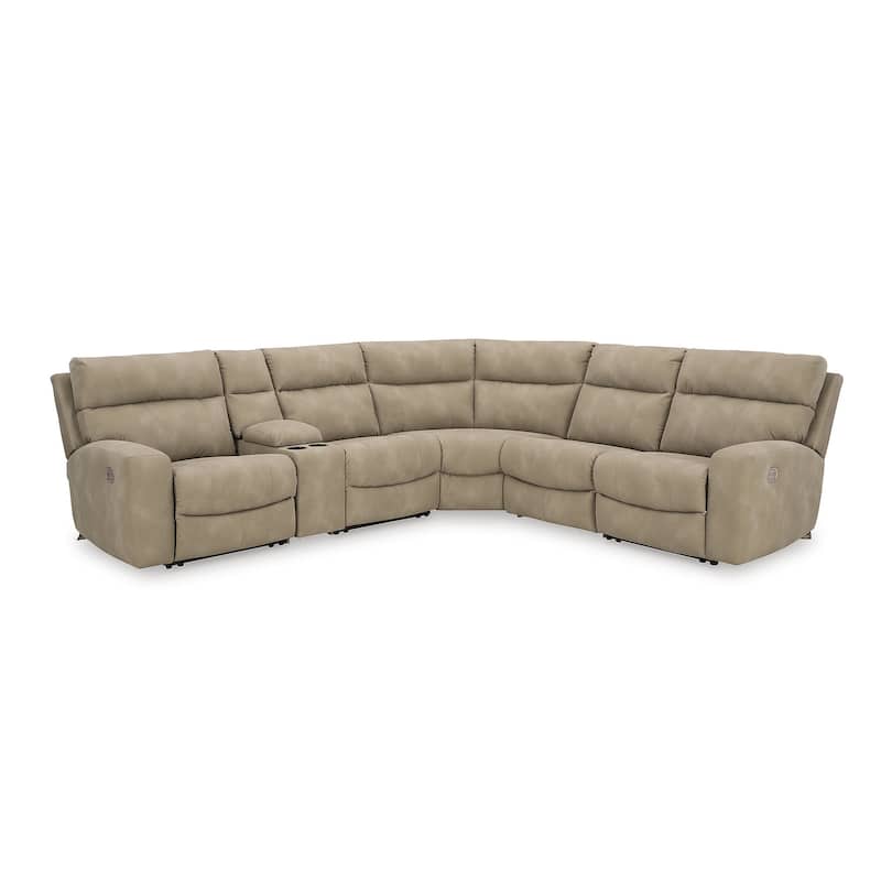 Signature Design by Ashley Next-Gen DuraPella 6-Piece Power Reclining Sectional - 119.5"W x 104.5"D x 42"H
