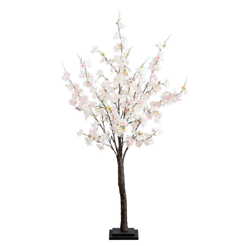 Pre-Lit Cherry Blossom Artificial Tree - 4' - Warm White LED Lights