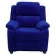 preview thumbnail 75 of 106, Deluxe Padded Contemporary Kids Recliner with Storage Arms