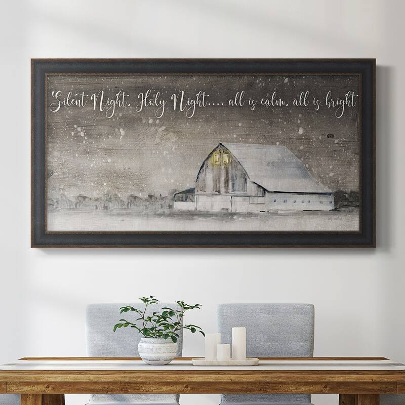 Silent Night Premium Framed Canvas- Ready to Hang