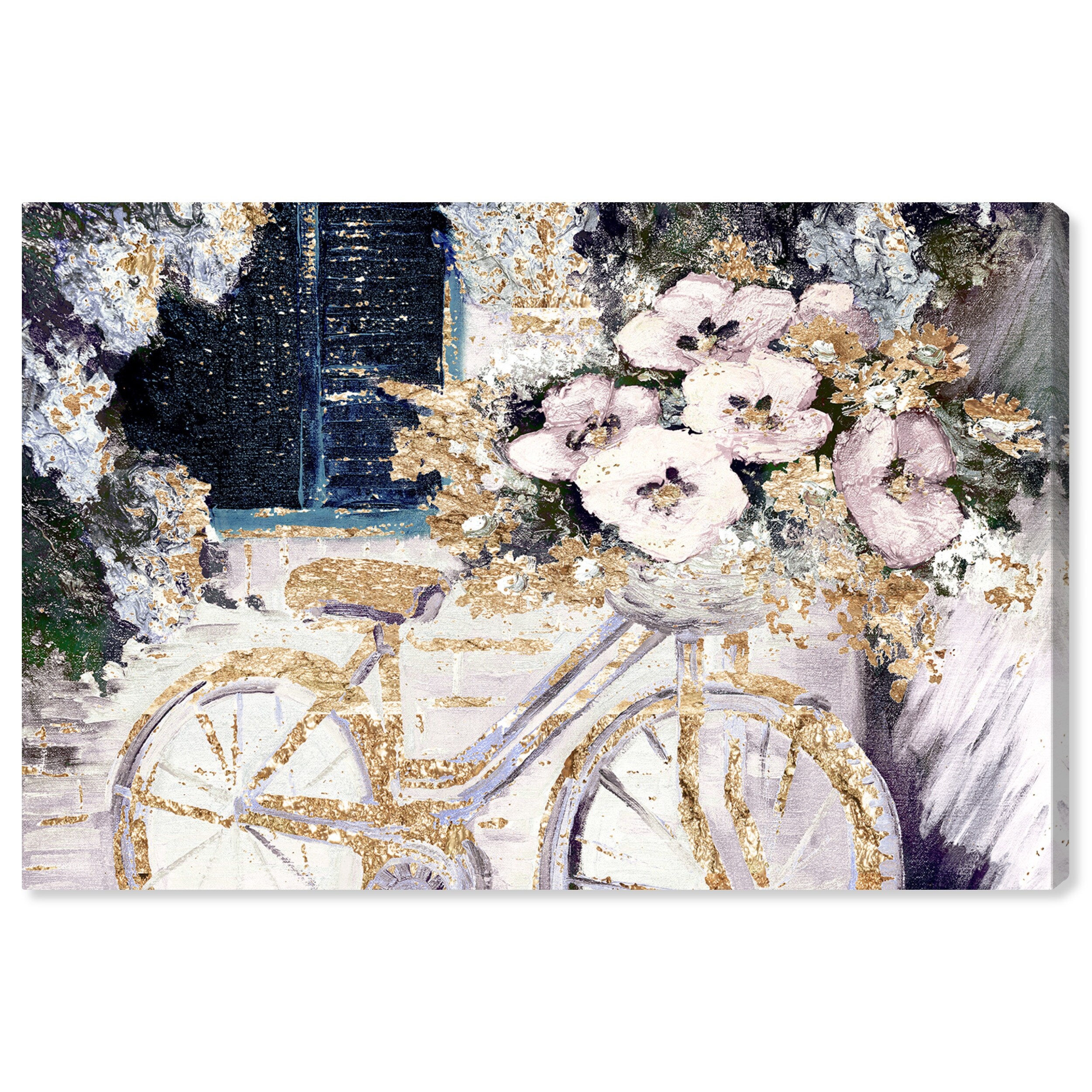 Oliver Gal 'Daisies and Bike Rides Peace' Floral and Botanical