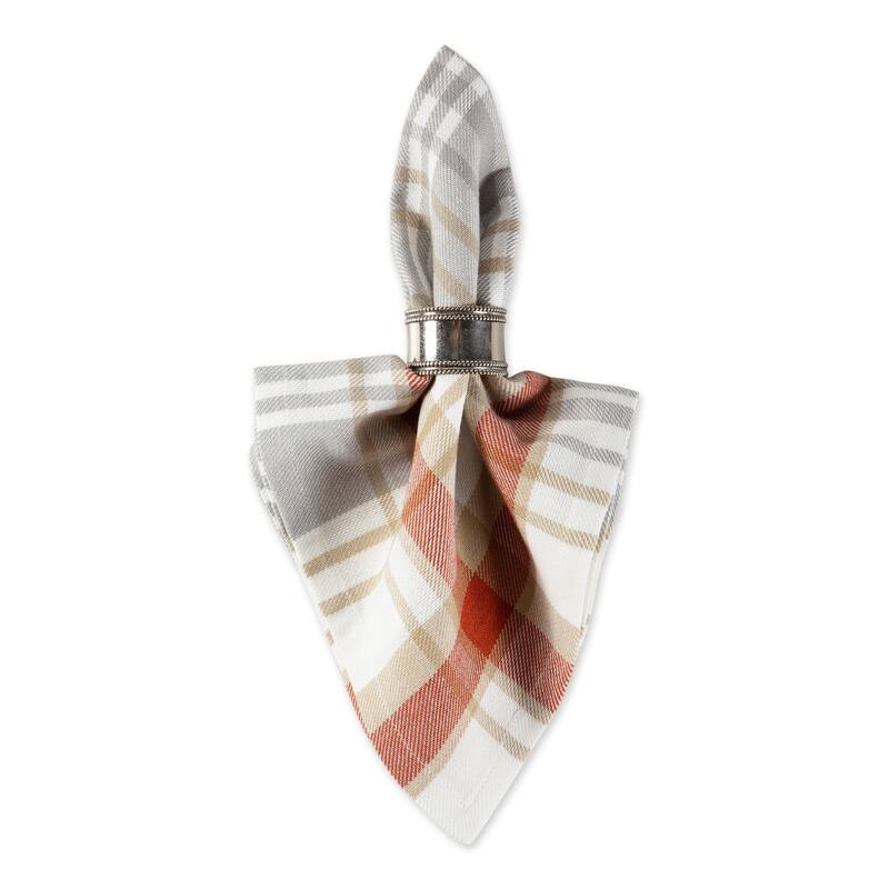 DII Cozy Picnic, Plaid Napkin Set, 6 Piece